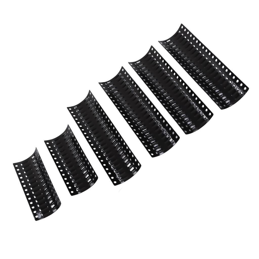 2 Sets Universal Grill Porcelain Heat Plate Adjustable Stainless Steel Heat Shield Grill Replacement Parts