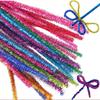30cm Hand-Twisted Rods, 100 Pieces, Wool Strips, Bouquet Materials, Gold Onion Sticks, Educational Toys, Handicraft Supplies