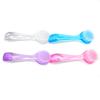 2Pcs/Pack Multifunctional Brush Plastic Nail Cleaning Brushes Round Head Powder Clear Scrubbing Dust Remover Manicure Tools