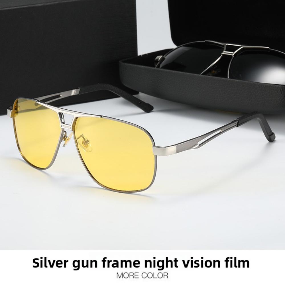 Dag- och nattfärgskiftande solglasögon, polariserade solglasögon, herrars anti-helljusfiske, högupplöst bilkörning