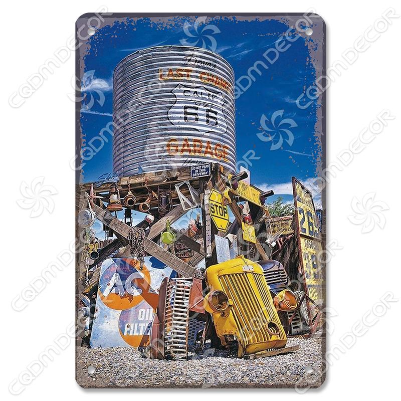 Alte Route 66 Blechschilder Get Your Kicks on US 66 Metallposter Vintage Wandkunst Dekoration für Garage Club Wohnzimmer Zuhause