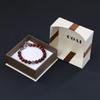 8mm Red Tiger Eye Lucky Charm Bracelet [COAI] Fleur-de-lis