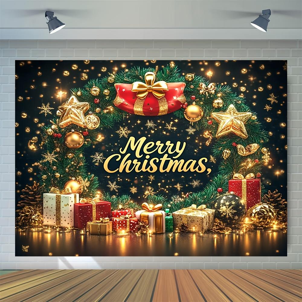 Merry Christmas and Happy New Year Background - Winter Wonderland Theme Multi Functional Decoration for Festivals Etc