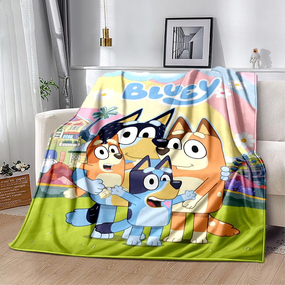 Bluey Puppy Bond. Blanket Durable Comfort Suitable for Sofa Seaside Bed All-Season Use Stylish Decor Ideal Gift For Birthday Valentine'S Day
