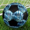 Messi Size 5 Soccer Ball, Machine-Stitched PVC, Durable & High Bounce, All Ages Fit, Fan Merchandise, Matches & Outdoor Use.