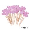 40 X Love Cake Wedding Dessert Table Decoration Inserted Card Decoration