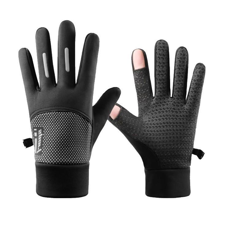 Sports Gloves Men Fall Cycling Warm Gloves With Antislip And Touchscreen Functionality