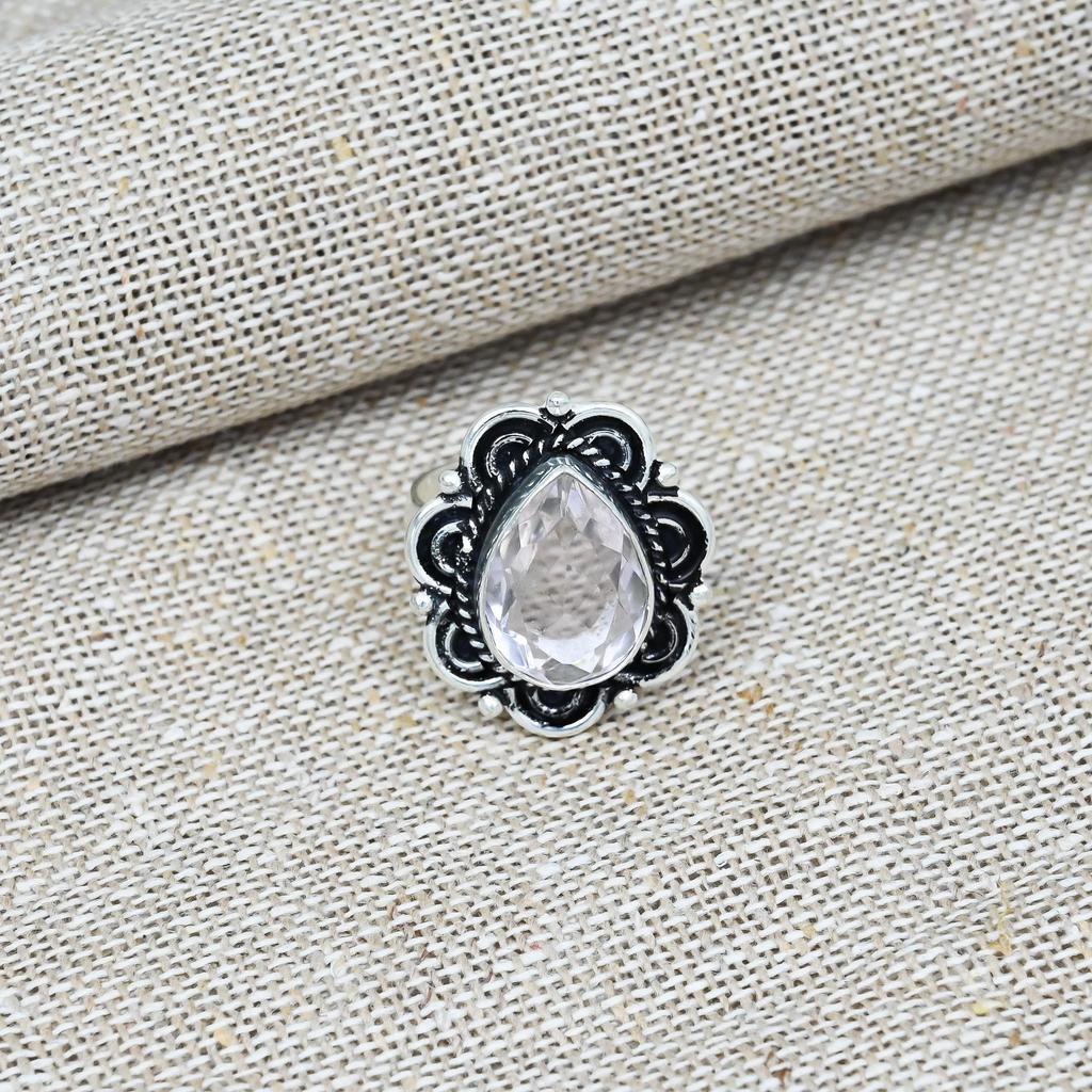 Pink Kunzite Gemstone 925 Solid Sterling silver Handmade Ring For Wedding Gift