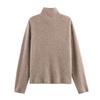 European & American Autumn/Winter Women's High-Neck Long-Sleeve Knit Sweater Coat