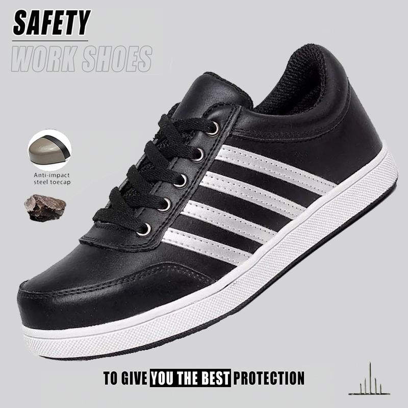 Chaussures de travail à embout en acier Bottes de sécurité protectrices Anti-écrasement Antidérapantes Résistantes à la perforation Chaussures de travail Résistantes à l'usure Chaussures indestructibles