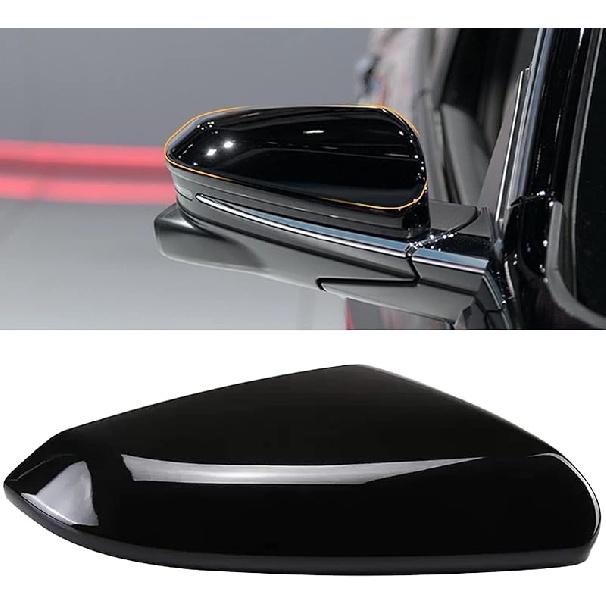Moonlinks Compatible With 2016- Honda Civic Side Mirror Cover Replacement,Glossy Black LH & RH Side Door Rearview Mirror Cap Trim For 10Th Gen