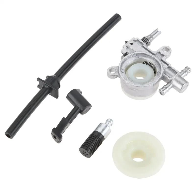 1 Set Chainsaw Oil Pump Filter Pipe Hose Line Worm Kit Fit for Chinese 25CC 2500 Chainsaw Spare Parts Garden Tools