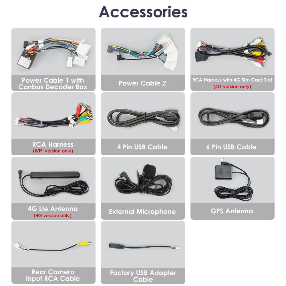 Hizpo Android 12 Autoradio for Toyota Tundra XK50 2014-2021 Car Radio Multimedia Video Player Navigation Stereo GPS Carplay 4G RDS BT Bluetooth RDS FM