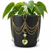 Reflective Crystal Sun Catcher AB Iridescent Rhinestone Plant Pot Decoration  Garden