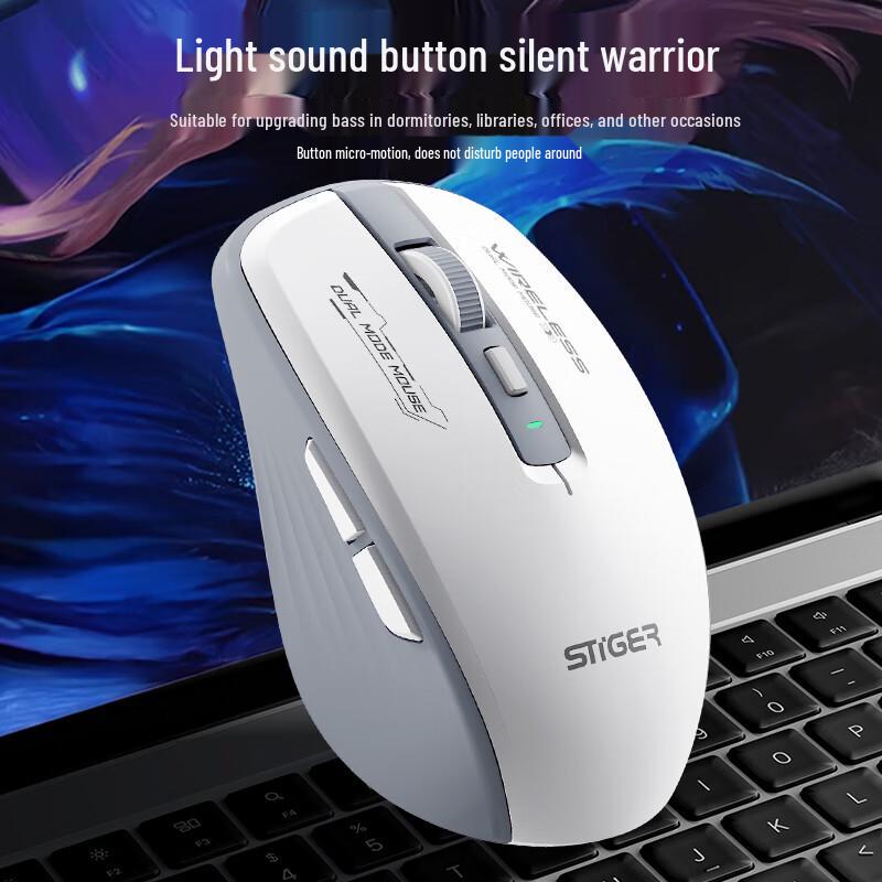 Stiger Multi-Mode Wireless Rechargeable Silent Mouse