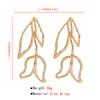 Cross Border Exaggerated 3D Geometric Earrings Heavy Metal Style Flower Design Runway Party Fashion Ear Jewelry