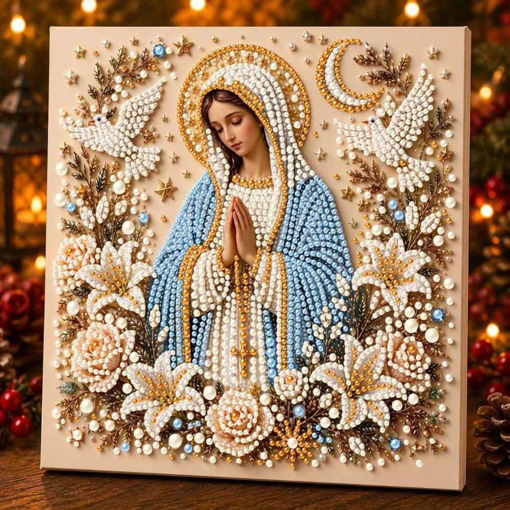 Krippe Religiöses Perlen Malset Jesus Perlen Malset Wohnzimmer Dekoration