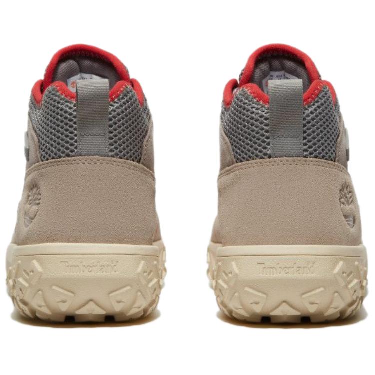Timberland Greenstride Motion 6 Mid Chaussures de Randonnée Confortables Polyvalentes Absorbant les Chocs Légères Chaussures de Randonnée Homme Chaussures de Randonnée Gris Rouge A6CW1EO3