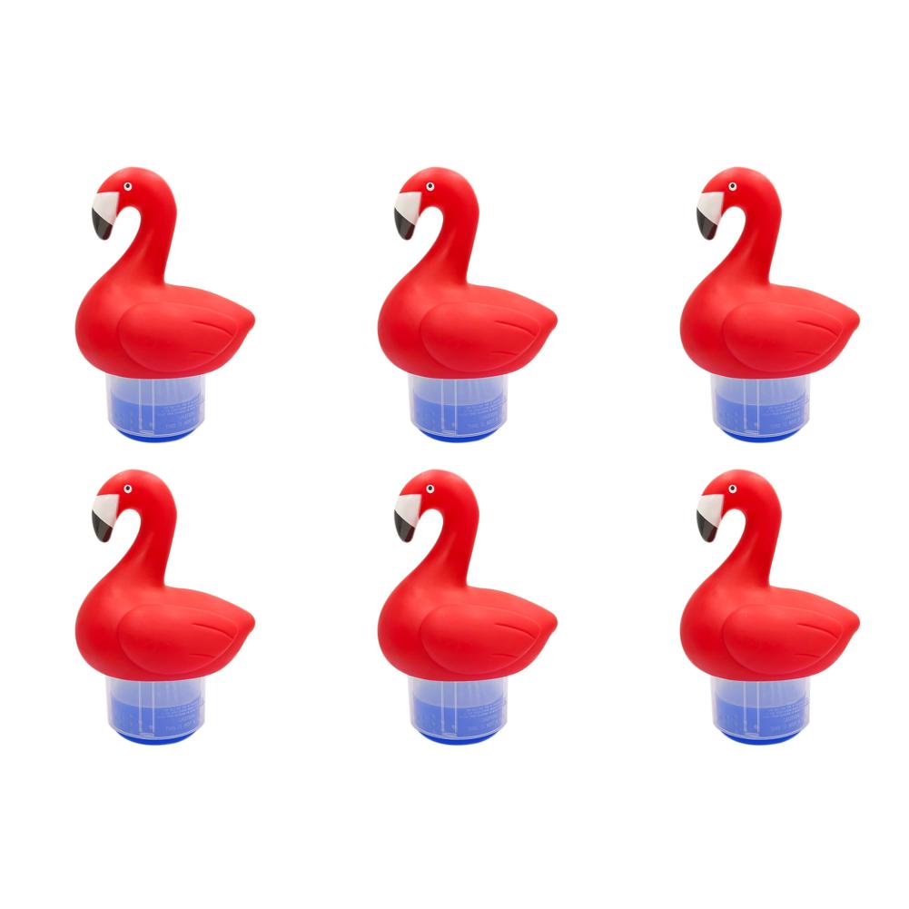 

Solar Chlorine Tablet Floater with Light Flamingo Chlorinator for Pool Hot Tub