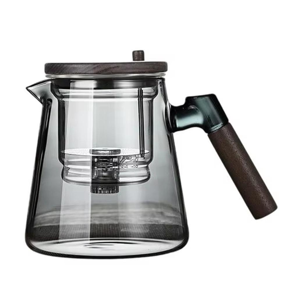 750ml Tea Pot with Infusers Heat Resistant One-button Filtering Teapot  Drinkware