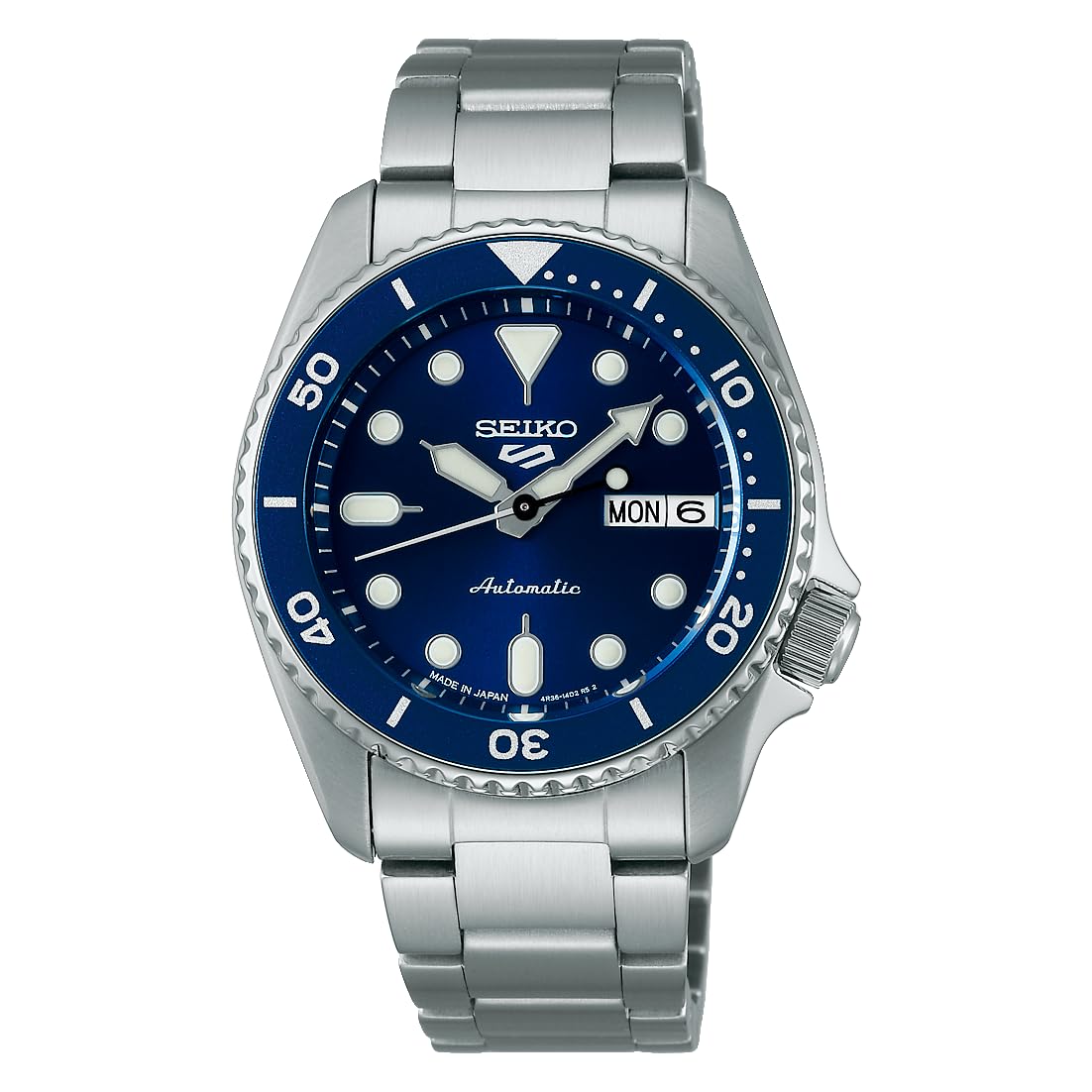 

Seiko 5 Sports Mechanical Automatic (with Manual Winding) SKX Mid-size SBSA299 Unisex