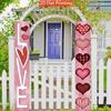 Valentine's Day Porch Sign Love Heart 1 Pair Indoor Outdoor Decor