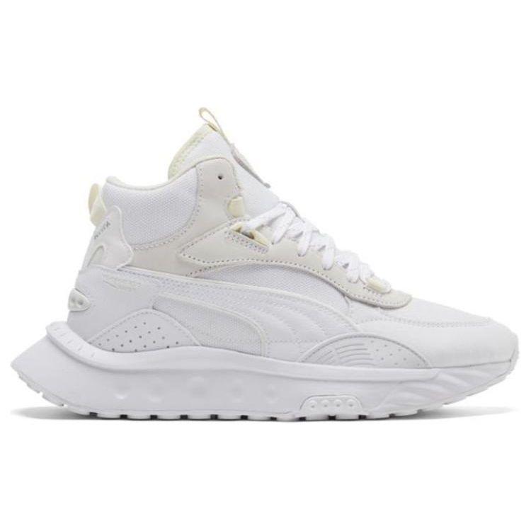 Puma Wild Rider Ύφασμα Δέρμα Συνθετικό Δέρμα Επάνω Στρώση Δέρμα Αγελάδας Καουτσούκ PU Άνετα Ευέλικτα Mid-Top Casual Παπούτσια Unisex Casual Παπούτσια 382003-02