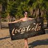 Limonadengetränk C-Coca-Cola Logo Anime Strand Schwimmtuch Weiches Saugfähiges Waschlappen Kindergeschenke Für Kinder Reise Camping Fitnessstudio