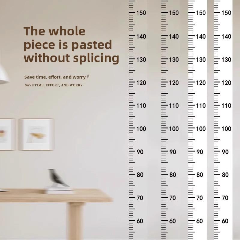 A 2-meter-long, Waterproof, Removable, Non-damaging, Transparent Height Measurement Sticker for Children's Custom-made High Walls