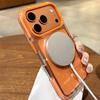 Luxury Shockproof Glitter for Magsafe Wireless Charge Case For iPhone 17 Pro 16 14 15 13 ProMax Air Colorful Border Airbag Cover
