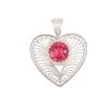 Natural Pink Tourmaline Gemstone 925 Sterling Silver Jewelry Stylish Pendant1.4" CP-15-9