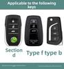 Suitable for 2024 New Toyota Camry 9th Generation Key Set, 23 8th Generation Car Specific Metal Buckle Shell, Male
