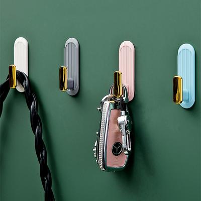 1/4pcs Light Luxury Hooks Household Storage Multifunctional Wall Hanging Keys Clothes Holder Bathroom Accessories Kitchen Tools