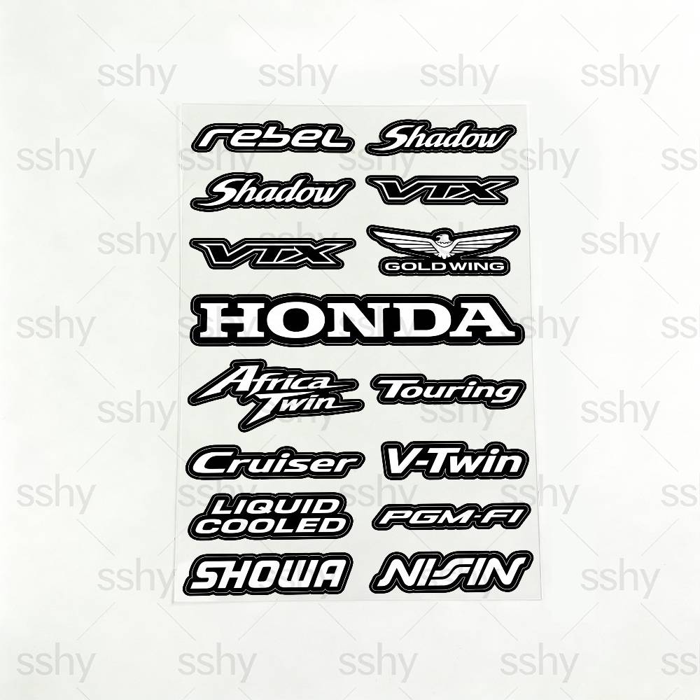 FOR HONDA RACING Fashion Universal Scratch Resist K5 Reflective Waterproof Stickers For Auto Motorcycle Helmet Mug Refrigerator