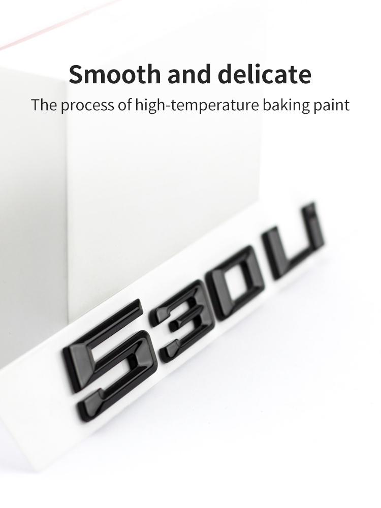 Suitable for BMW 5 Series G60 G30 F10 F11 520d 525i G61 530d 530e 540i 528 535i GT F07 rear emblem car logo numerical letters