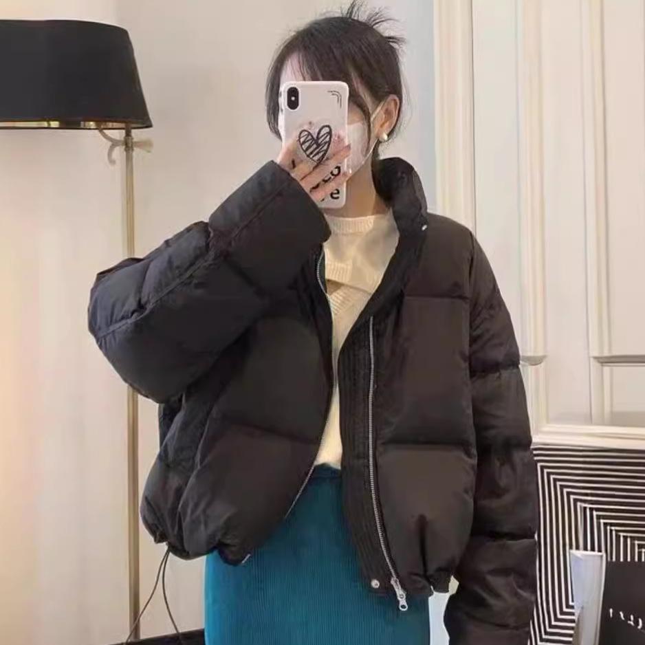 Puff Down Cotton Clothes Women's Winter Wear Petite Short Korean Style Loose Cotton Jacket Coat