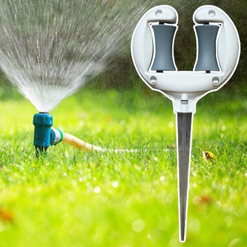 1Pc Garden Hose Guide Nail Soft Water Pipe Positioning Holding Labor-saving Smooth Roller Pointed Head Anti-skid Outdoor