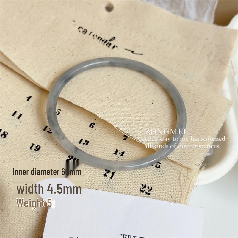 Velký nepravidelný mramorový vzor akrylový náramek - Výrazný francouzský široký čtvercový pryskyřičný šperk.