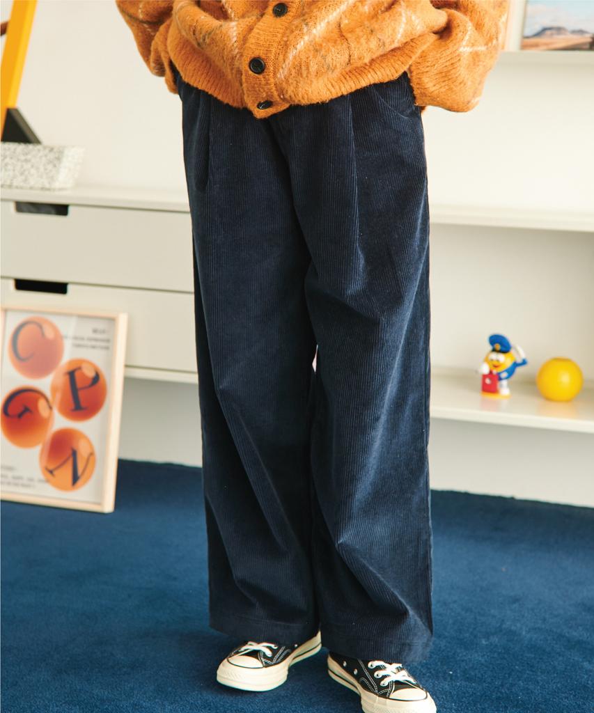 CPGN STUDIO Balloon Wide Corduroy Pants Navy