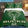 Bucks Team Logo 3pcs Bedding Set,Including 1pc Duvet Cover And 2pcs Pillowcases Perfect Gift for Christmas,Ideal for Bedroom, Dormitory