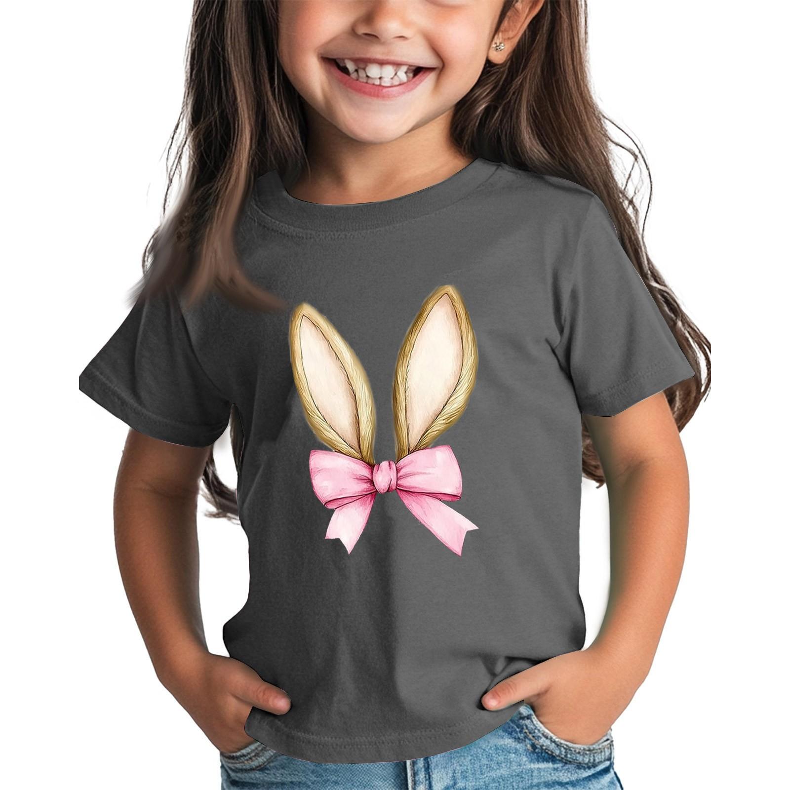 

Детские топы для мальчиков и девочек с пасхальным принтом, футболка с коротким рукавом, топы, нижняя футболка 150