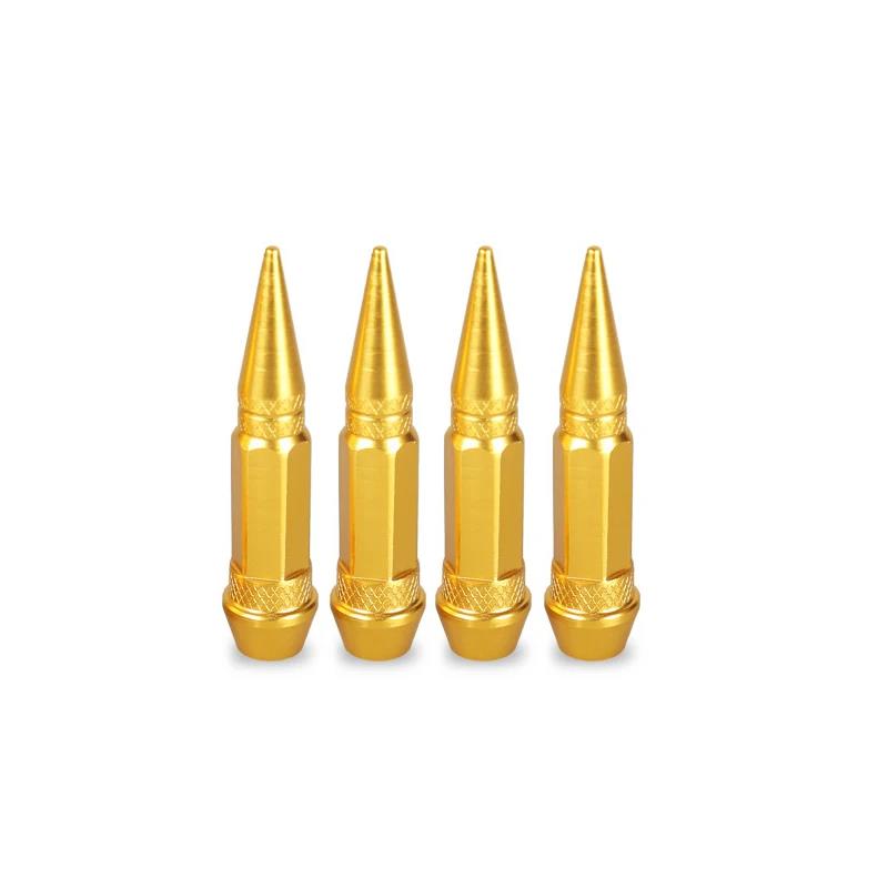 4Pcs Valve Caps Car Motorcycle Wheel Tire Valve Caps Dustproof Cover 45mm Spiked Valve Caps Auto Exterior Accessories Stem Caps1