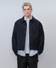 Back Satin Short Chore Jacket [Navy]