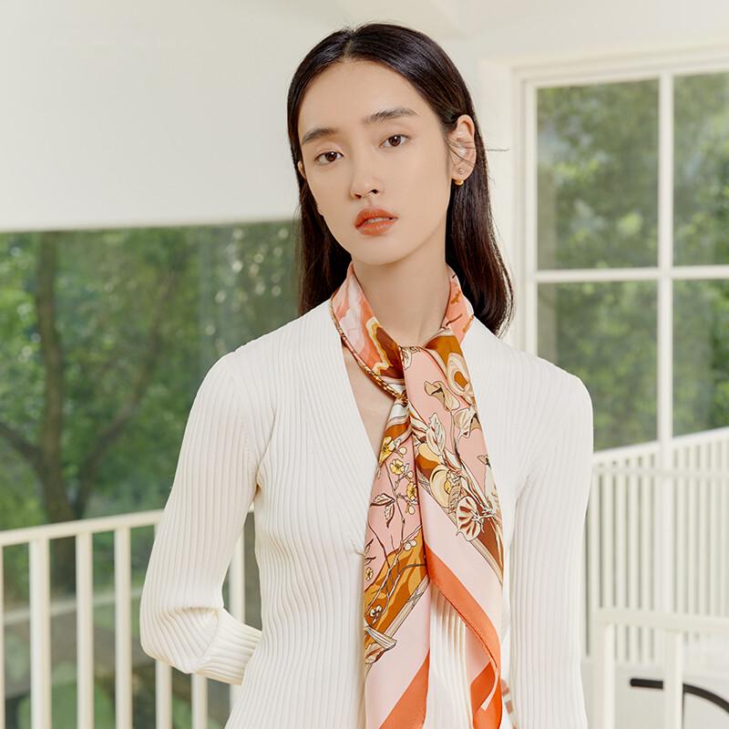 

WENSLI Mulberry Silk Large Square Scarf