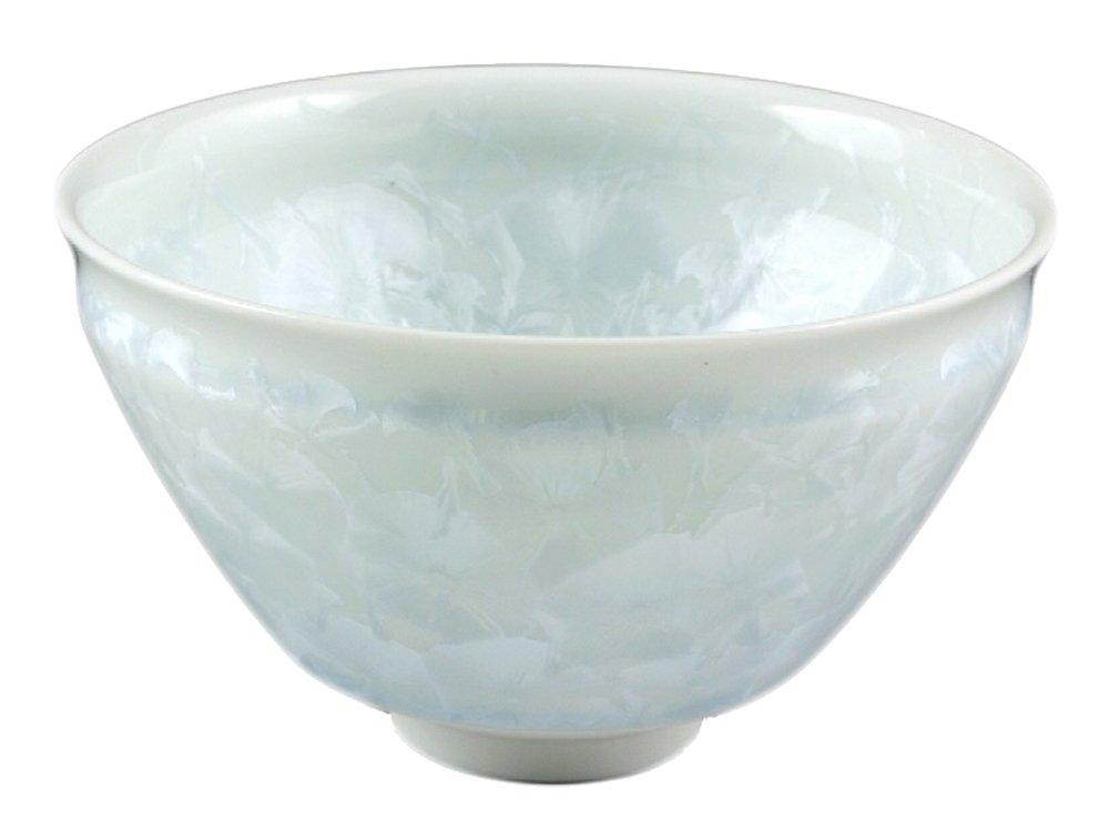 

Kyoto ware, Kiyomizu ware, Touan kiln, Matcha bowl, Flower crystal (white), kta826