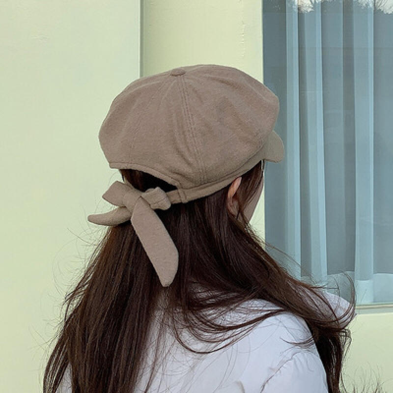 Шляпа восьмиугольная с лентой, женская охотничья кепка, 3 цвета ivory