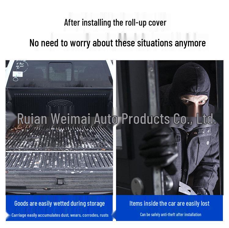 Fits 2015-2022 Ford Raptor F150: Electric Roll-Up Tailgate Cover - Truck Accessories