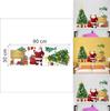 Modern Christmas Wall Sticker Pvc Decorative Removable Santa And Tree For Bedroom And Entryway