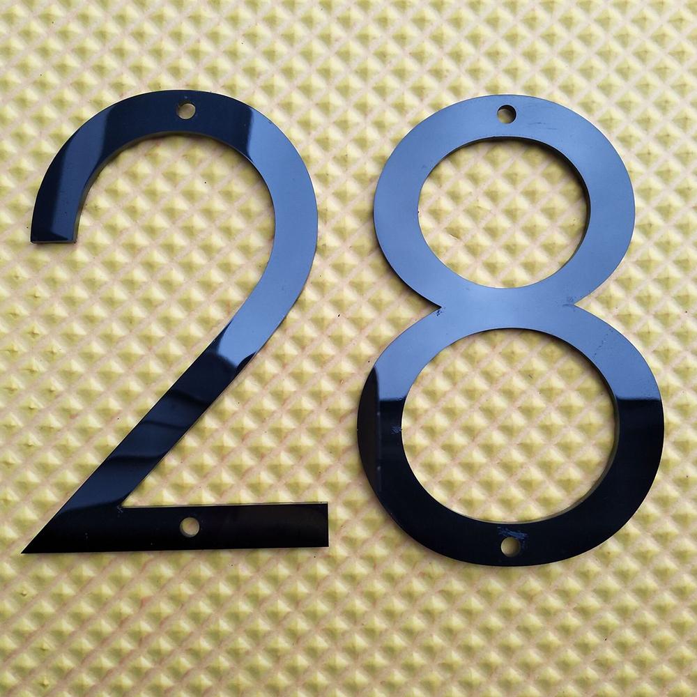5 Inches House Number Durable Stainless Steel Number 3 Three Weather 3D Modern Outdoor Numbers for Home Gate Yard Mailbox Black