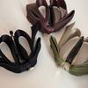Large Size Bowknot Ribbon Hair Clip Non-Slip Hairpin Fashion Knitted Bow Banana Clip  Girl